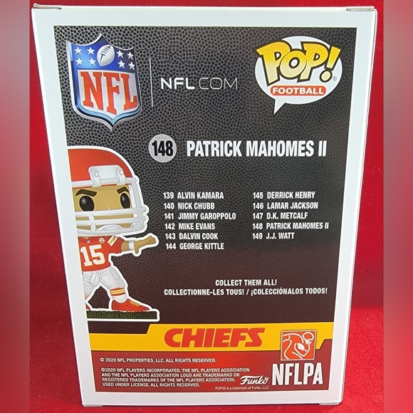 Patrick Mahomes funko # 148 (nib) with pop protector - Picture 7 of 7